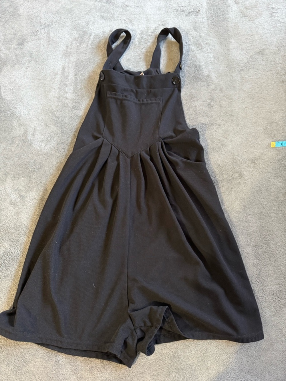 Halara Black Romper Overalls - Wide Short Style